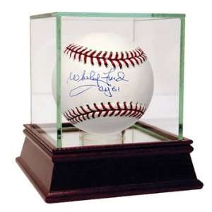 Whitey Ford Autographed CY 61 MLB Baseball   Free Gift 