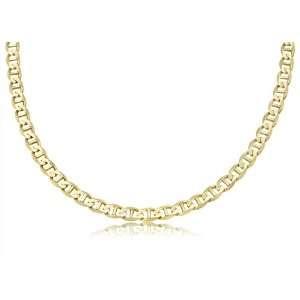 14K Solid Yellow Gold Mariner Link Chain / Necklace 6mm Wide 26 inch 