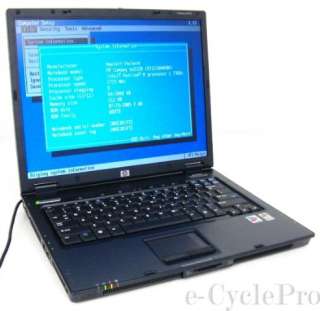 HP Compaq Laptop  Pentium M 1.73GHz  40GB  DDR  PC 2700 4200RPM 