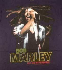Bob Marley   Hit Me With Music concert t shirt new S 2X  