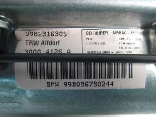 BMW E39 Passenger Airbag Module 99 03 525i 525iT 528i 528iT 540i 530i 
