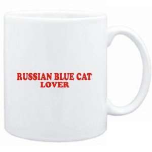  Mug White  Russian Blue LOVER  Cats