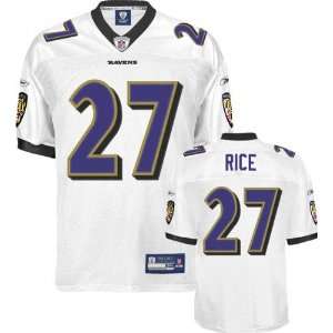  Ray Rice Jersey Reebok Authentic White #27 Baltimore Ravens Jersey 