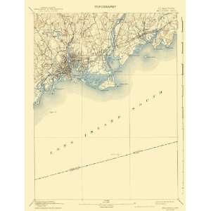  USGS TOPO MAP BRIDGEPORT QUAD CONNECTICUT (CT) 1893