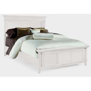 King American Drew Sterling Pointe Panel Bed in Off White 
