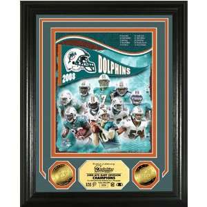  Miami Dolphins 08 AFC East Division Champions 24KT Gold 