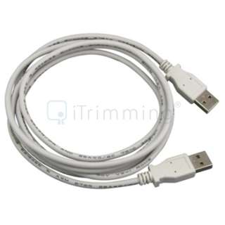 new generic usb 2 0 type a to a cable m m 6 ft 1 8 m white quantity 1