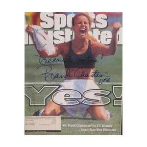  Brandi Chastain autographed Sports Illustrated Magazine 