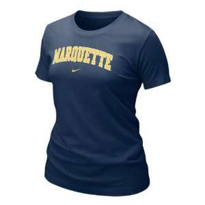   Marquette Golden Eagles Womens Nike Navy New Arch T Shirt Sports