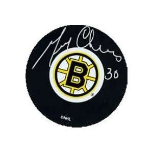  Gerry Cheevers Autographed/Hand Signed Hockey Puck (Boston 