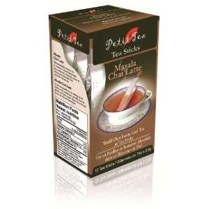 Petit Tea Masala Chai Latte tea in Tea Sticks   12 bags, Pack of 2