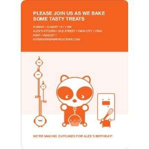  Panda Cupcake Birthday Party Invitation Health & Personal 
