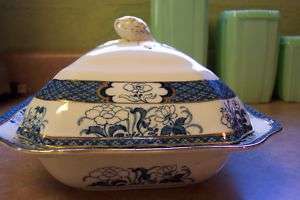 Winkle Blue Old Nankin Covered Dish  