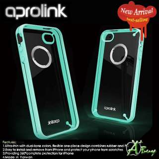 Aprolink Luminous iPhone 4 4S Hard Case + Picture Frame *Lum/ Gray