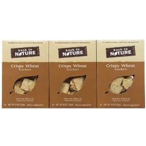 Back To Nature Crispy Wheats Crackers, 3 Grocery & Gourmet Food