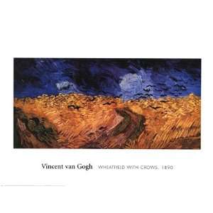  Wheatfield with Crows, c.1890 by Vincent Van Gogh 32x24 