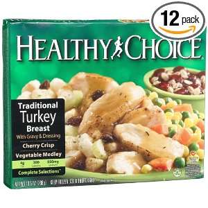 Healthy Choice Traditional Turkey Breast Dinner, 10.5 Ounce, 12 Count 