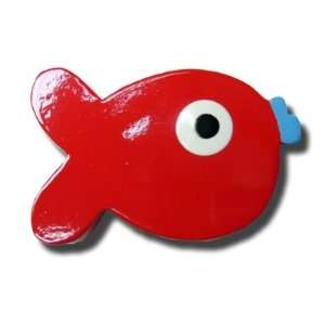   One World DP00000640 Puffer Fish Drawer Knob in Red