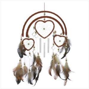 Mini Heart Shaped Feathered DREAMCATCHERS & WIND CHIMES  