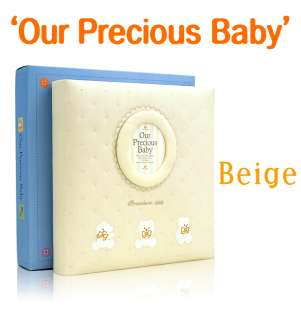 Our Precious Baby Fabric Photo album Beige  