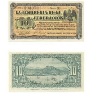  Mexico La Tesoreria de la Federacion, Guaymas 10 Centavos 