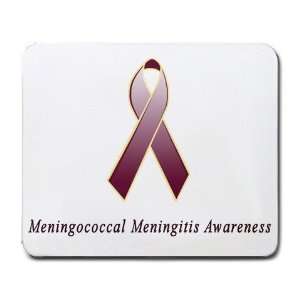  Meningococcal Meningitis Awareness Ribbon Mouse Pad 