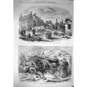    1870 War Fall Strasbourg French Guns Fortifications