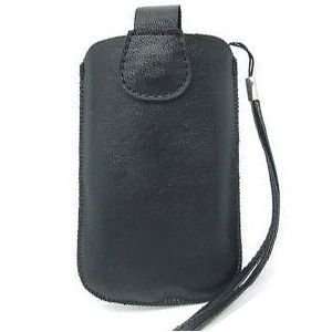   Pouch w/Strap for Sanyo SCP 2700 (Black) Cell Phones & Accessories