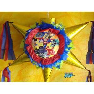 PINATA JUSTICE LEAGUE Piñata Hand Crafted 26x26x12[Holds 2 3 Lb 