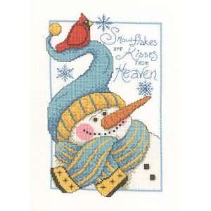  Snowflakes Are Kisses   Cross Stitch Pattern Arts, Crafts 