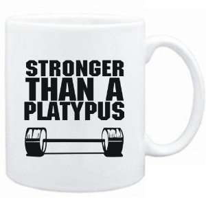  Mug White Stronger than a Platypus  Animals