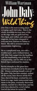 John Daly Wild Thing Book Golf USGA Biography PGA Pro  