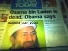 usa today newspaper osama bin laden dead killed  
