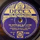 JOSEPHINE BRADLEY BALLROOM ORCH. Decca F.8394 78 RPM