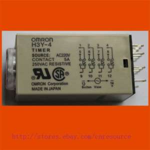 OMRON Timer relay H3Y 4 H3Y 250V 5A 60sec DC24V  