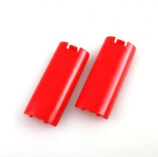 Red Battery Cover Replacment For Wii Controller New  