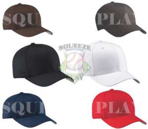 6277 XXL FLEX FIT FITTED PLAIN BLANK BALL CAP HAT BLACK  