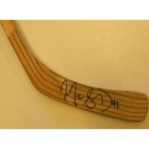 Marc Savard Signed Stick   Hespler by   Autographed NHL Sticks