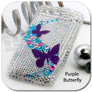 Butterfly BLING Hard Skin Case Back Cover Huawei Ideos X5 U8800 AT&T 