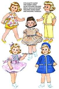 Vintage Doll Clothes Pattern 6465 20 ~ Chatty Cathy  