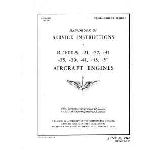   2800  5  51 Aircraft Engine Service Manual Pratt & Whitney Books