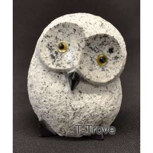  Granite Stone Grey Owl 4in Tall