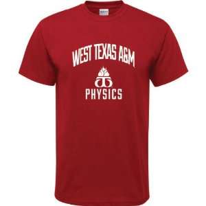  West Texas A&M Buffaloes Cardinal Red Youth Physics Arch T 