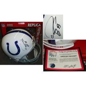  Dwight Freeney Signed Colts Riddell f/s Rep Helmet Sports 