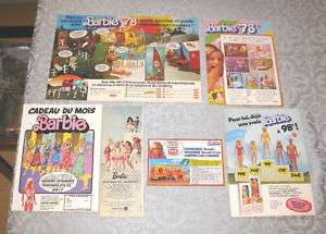 Vintage Barbie Advertising Sheet 1960s 70 FREE SHIP  