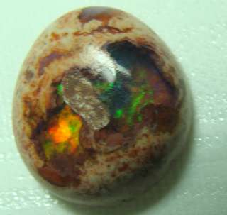 40ct Solid Natural Mexican Color Play FIRE Opal Cabochon Gemstone 
