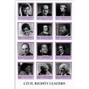  Civil Rights Leaders Poster Print