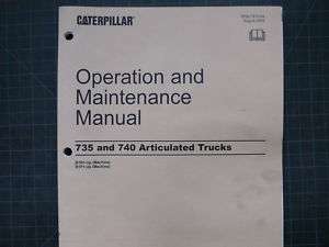 CAT Caterpillar 735 740 Operation/Maintenance Manual  