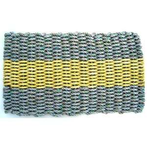  Maine Float Rope Co. Doormat Meadow with Yellow Stripe 
