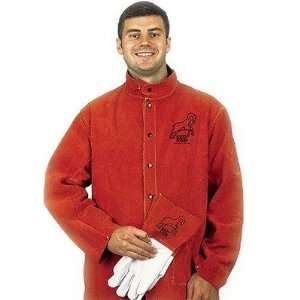  Memphis Glove   Red Ram Welding Leather Jacket   Medium 